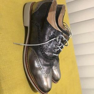 Cole Hann black and silver shoes